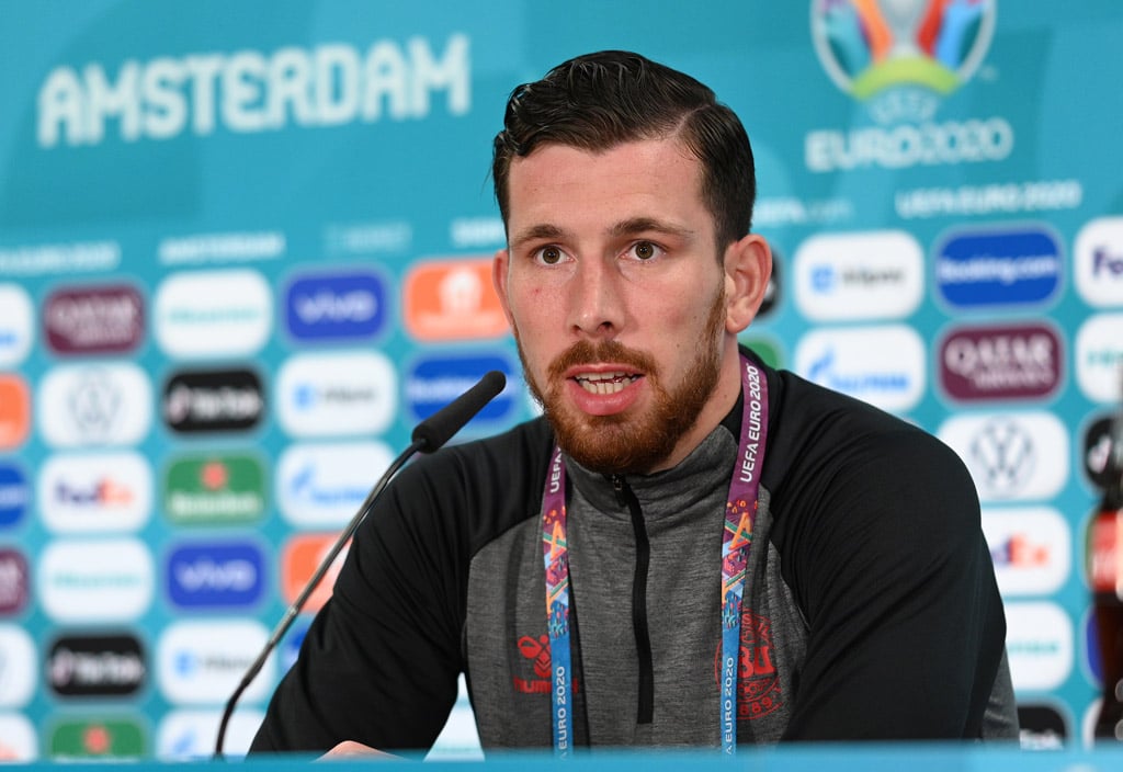 Photo: Pierre-Emile Højbjerg shows off his new look following Denmark's Euro 2020 exit
