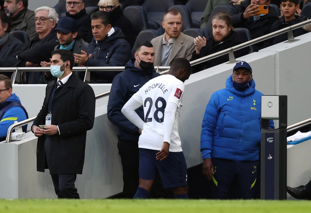 Journalists reveal what Ndombele did after being substituted against Morecambe