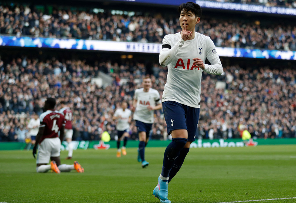 Video: Heung-min Son doubles Spurs' lead against West Ham