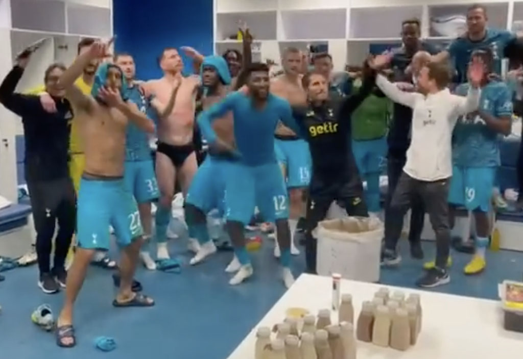 Video: Harry Kane dancing - the scenes inside the Spurs dressing room