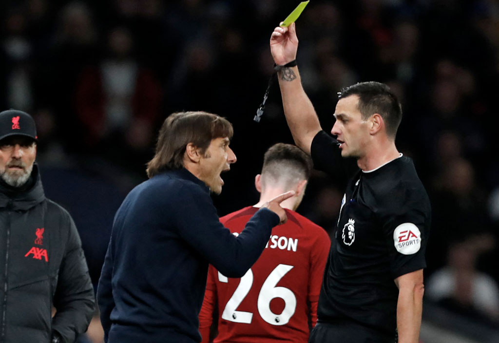 Antonio Conte explains his spat with Liverpool coach that led to his yellow card