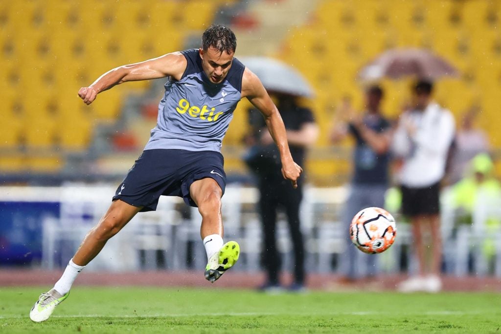 Sergio Reguilon strikes the ball