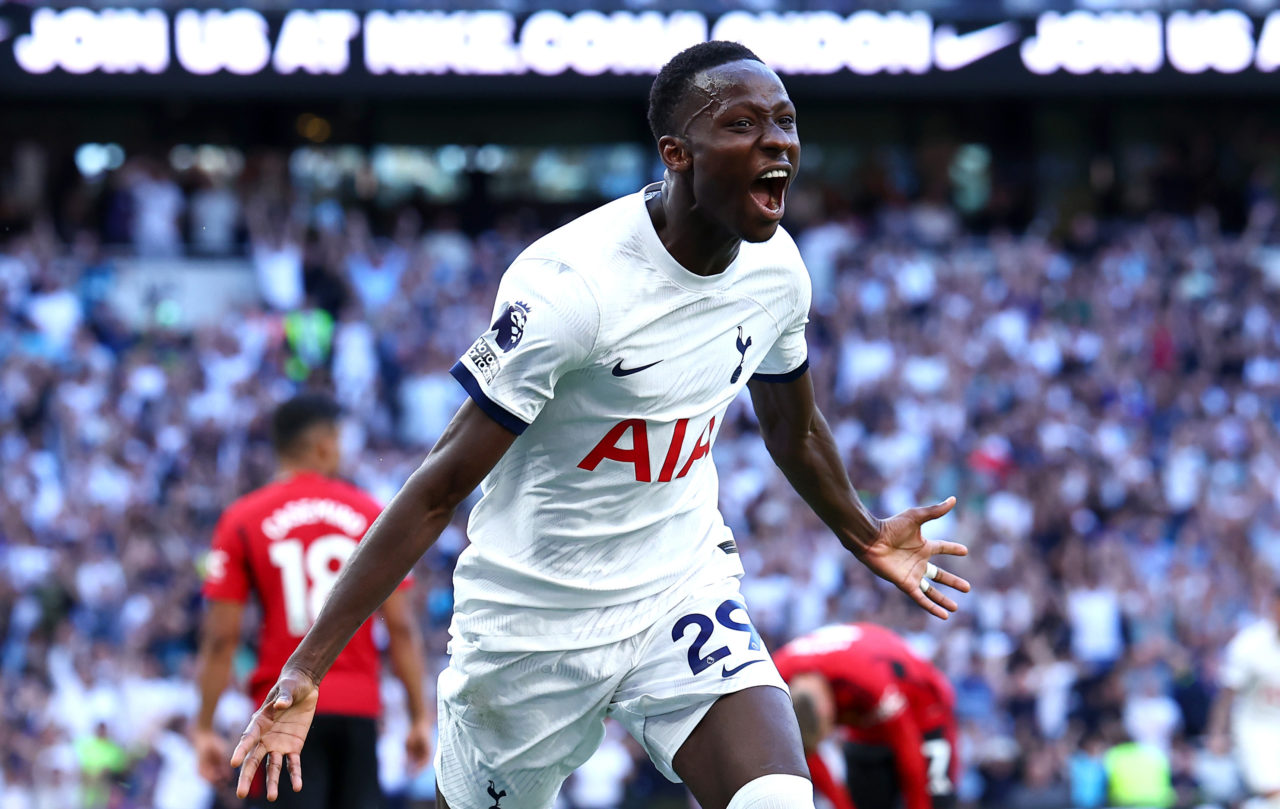 Spurs star reacts to scoring his first international goal after less than one minute