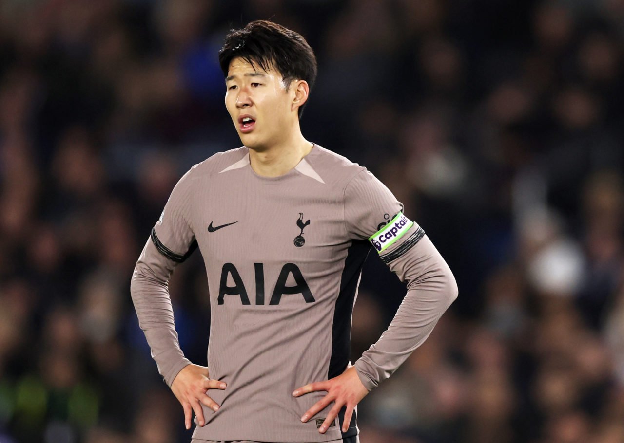 Heung-min Son looks disappointed