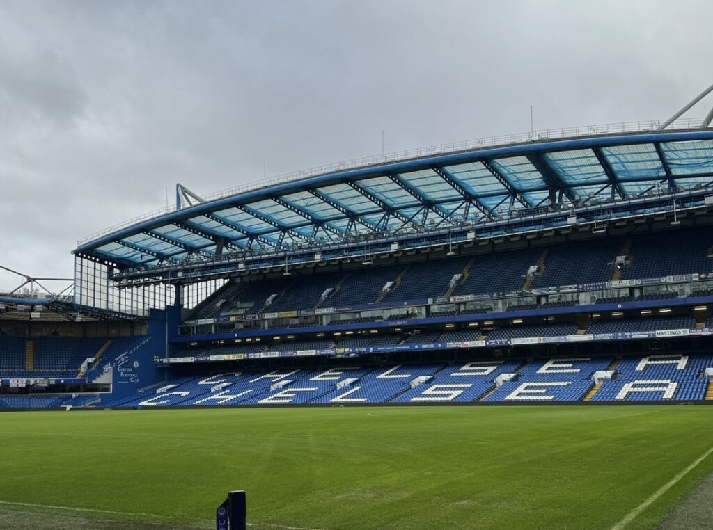 Spurs players arrive at Stamford Bridge ahead of Chelsea derby