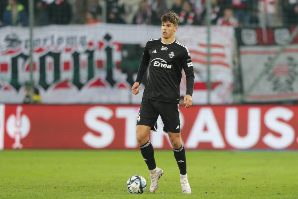 Luka Vuskovic of Radomiak seen in action during Polish PKO
