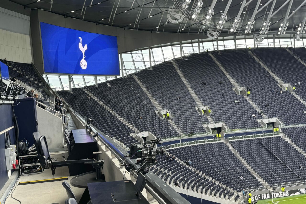 Television camera TV Tottenham Stadium