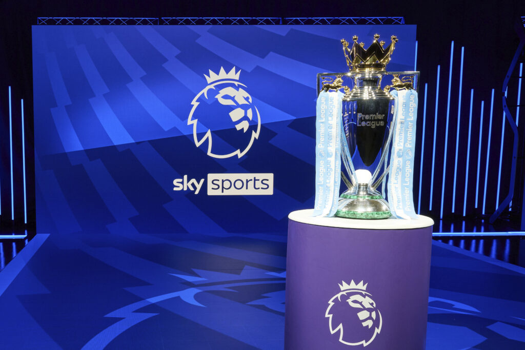 Premier League Trophy Sky Sports Television TV