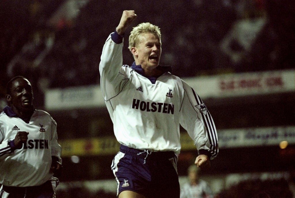 Steffen Iversen of Tottenham Hotspur