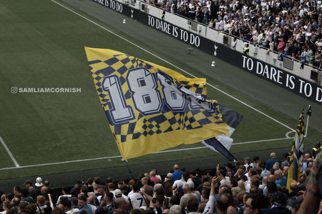 Generic Tottenham Hotspur Stadium Flag Banner Fans