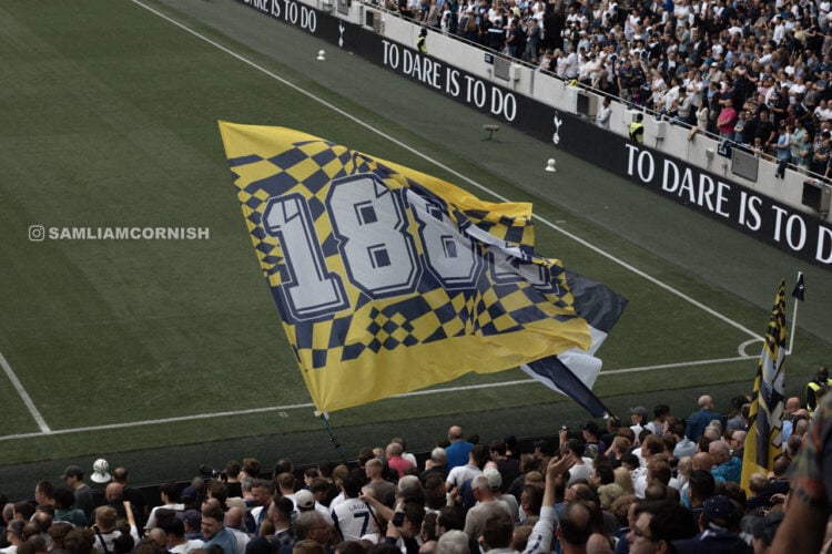Generic Tottenham Hotspur Stadium Flag Banner Fans