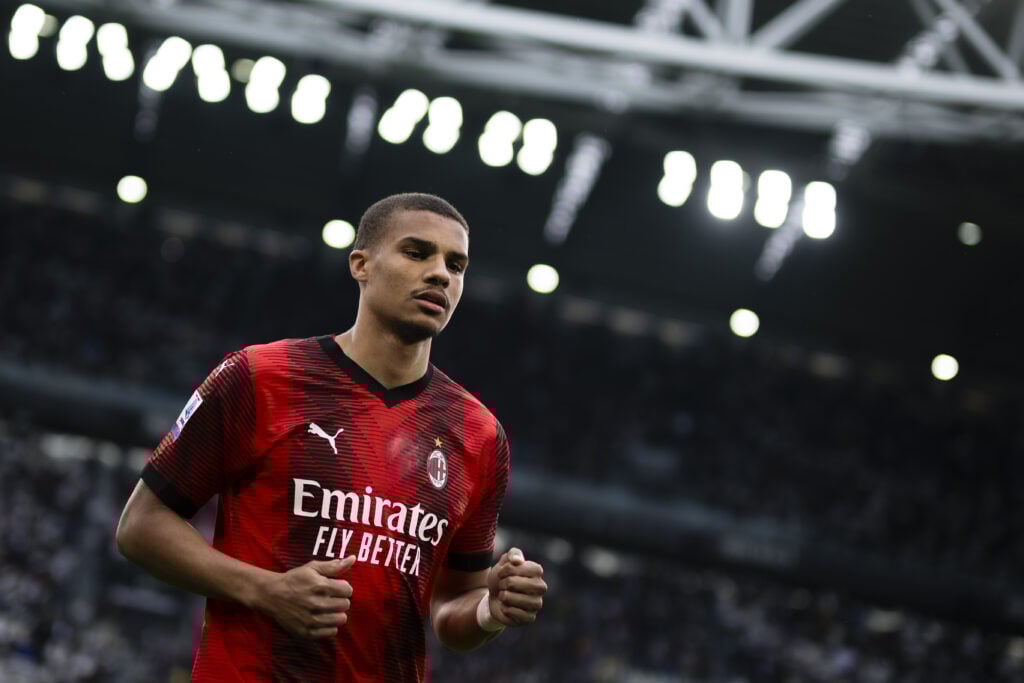 Malick Thiaw of AC Milan looks on prior to the Serie A