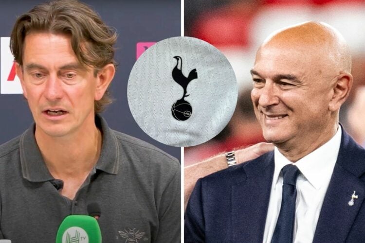 Thomas Frank and Daniel Levy Tottenham