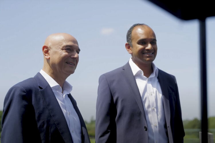 Daniel Levy and Vinai Venkatesham Tottenham