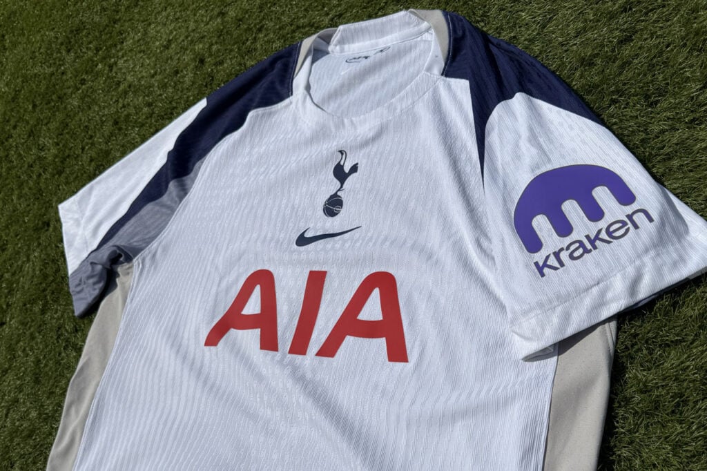 Tottenham 25/26 Home Kit with Kraken sponsor