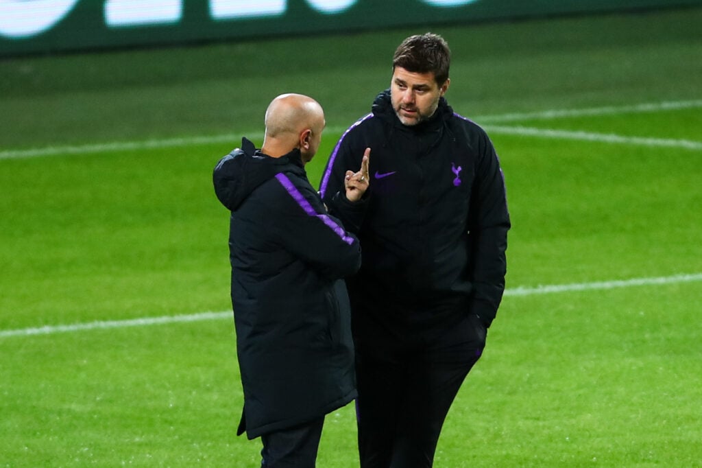 Mauricio Pochettino and Daniel Levy at Tottenham