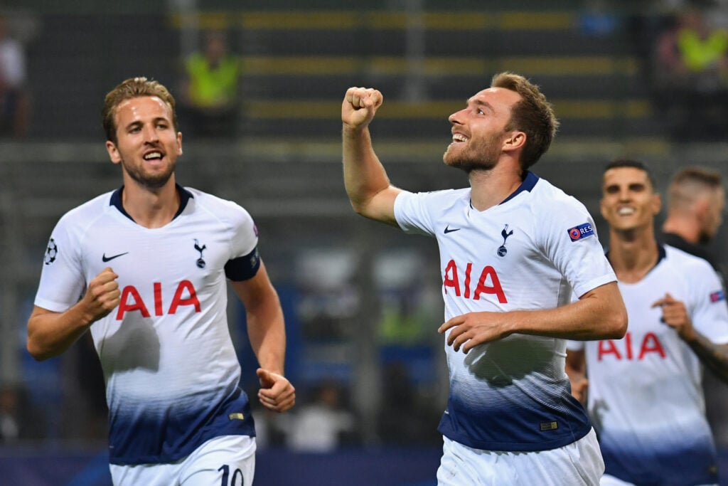 Tottenham's Harry Kane and Christian Eriksen