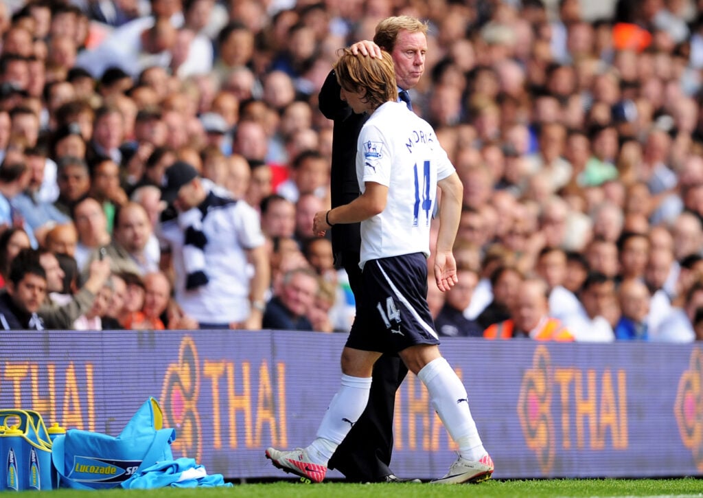 Tottenham icon Luka Modric and Harry Redknapp