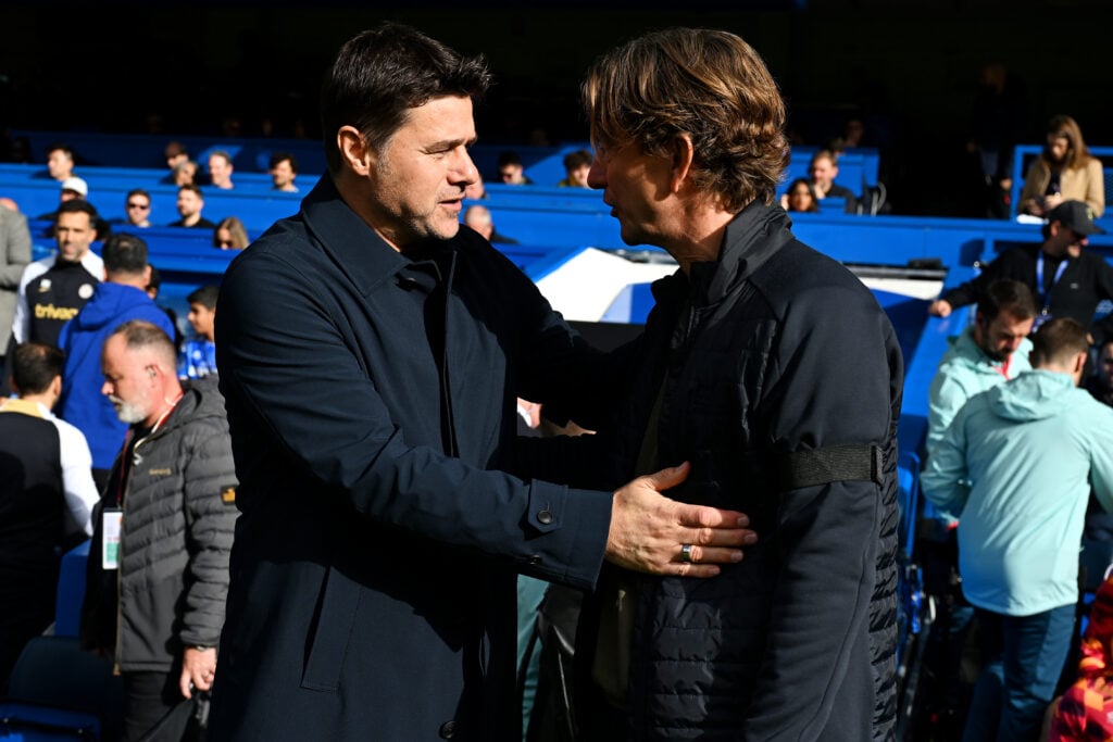 Mauricio Pochettino and Tottenham boss Thomas Frank