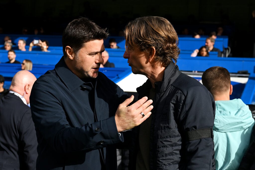 Mauricio Pochettino and Tottenham boss Thomas Frank
