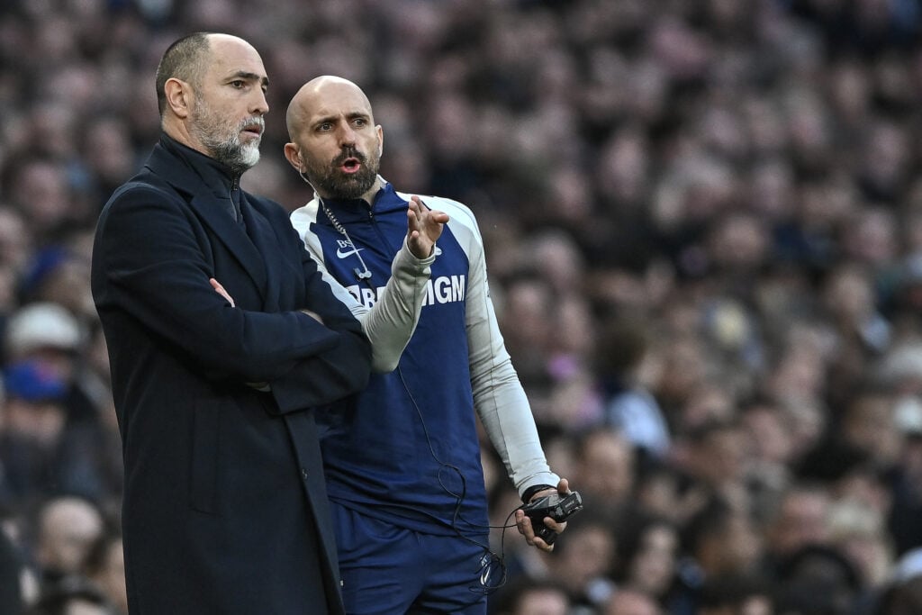 Bruno Saltor and Igor Tudor at Tottenham