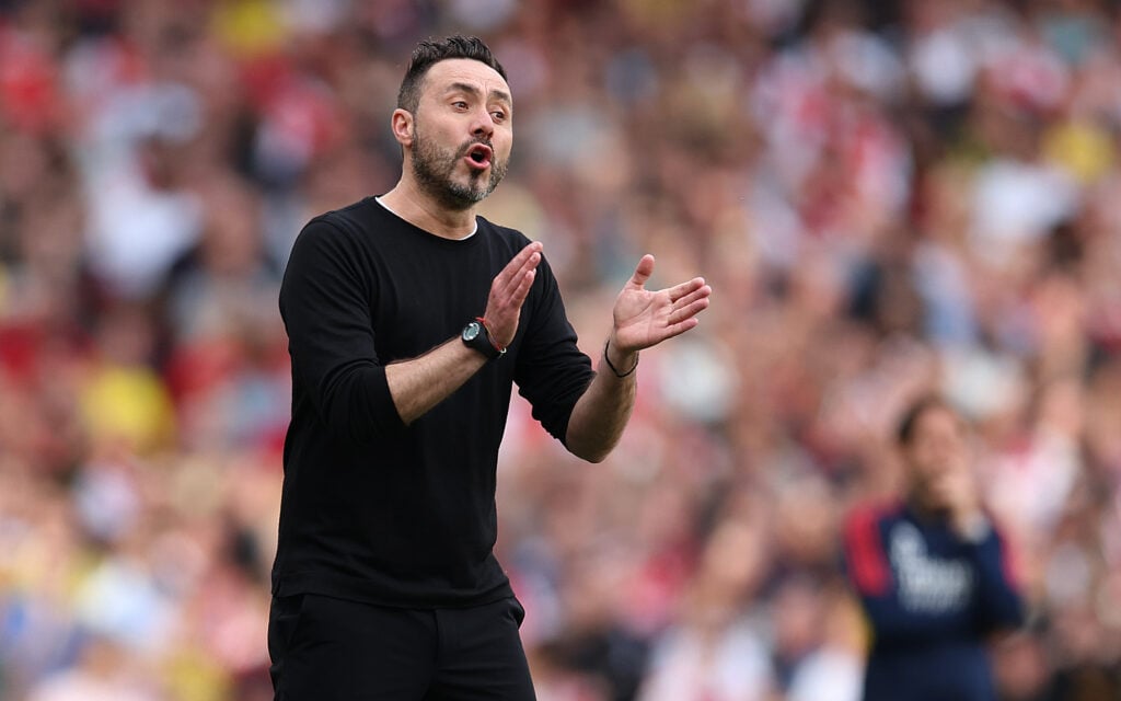 Tottenham manager Roberto De Zerbi