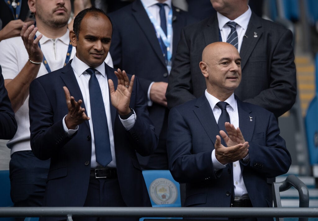 Former Tottenham chairman Daniel Levy and current CEO Vinai Venkatesham