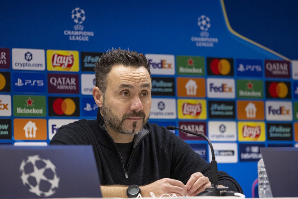 Tottenham manager Roberto De Zerbi