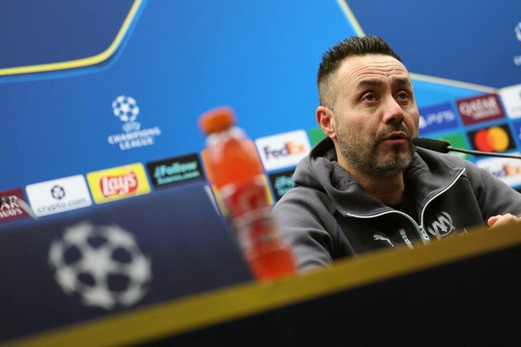 Tottenham manager Roberto De Zerbi