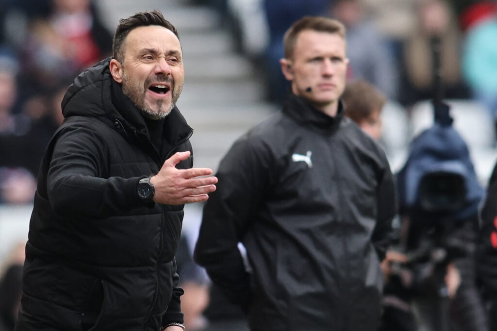 Tottenham manager Roberto De Zerbi