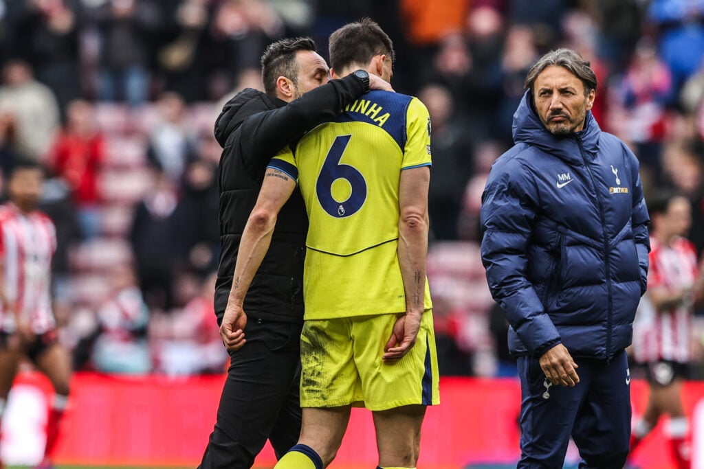 Tottenham manager Roberto De Zerbi