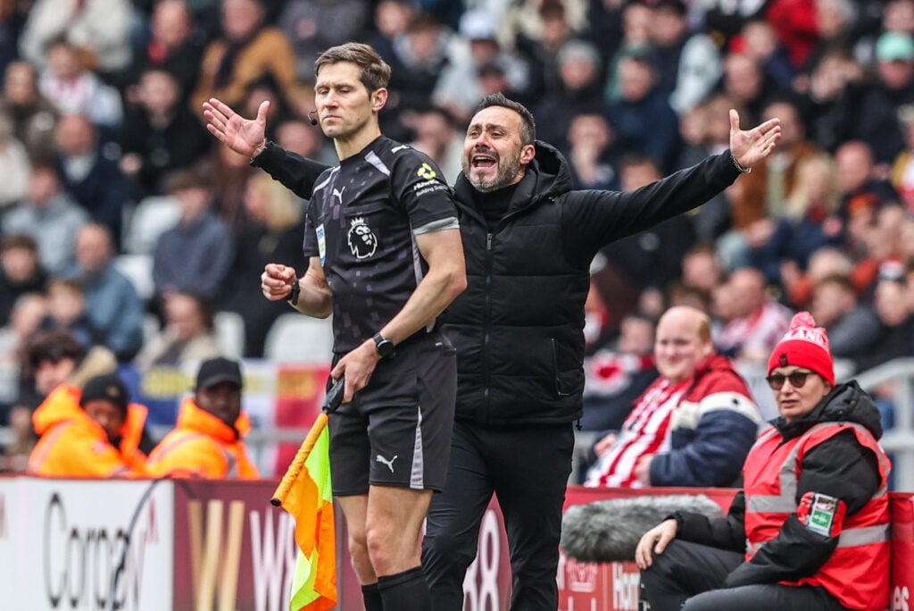 Tottenham manager Roberto De Zerbi