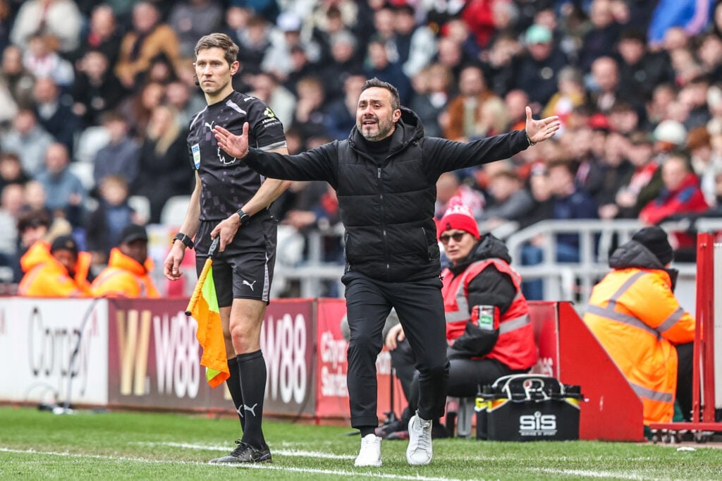 Tottenham manager Roberto De Zerbi