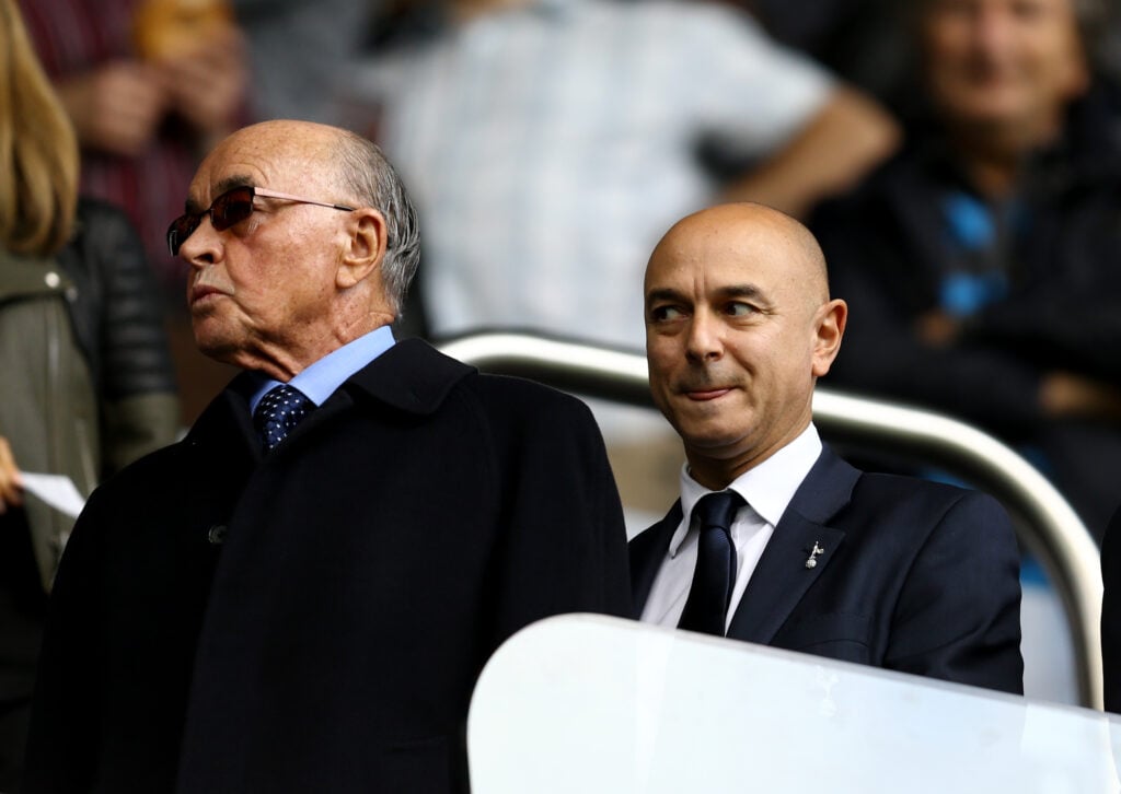 Former Tottenham chairman Daniel Levy and former owner Joe Lewis