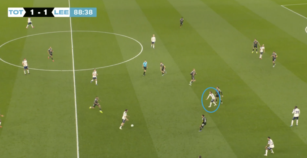 James Maddison analysis from Tottenham vs Leeds