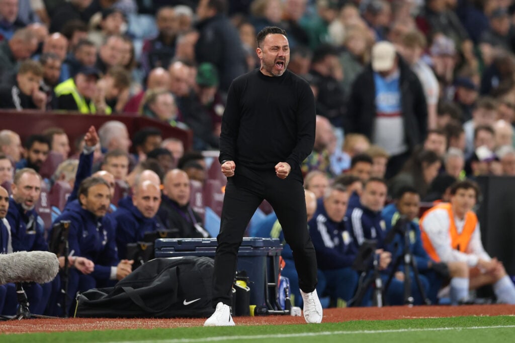 Tottenham manager Roberto De Zerbi