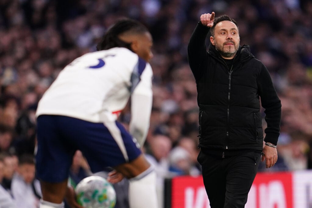 Roberto De Zerbi Tottenham