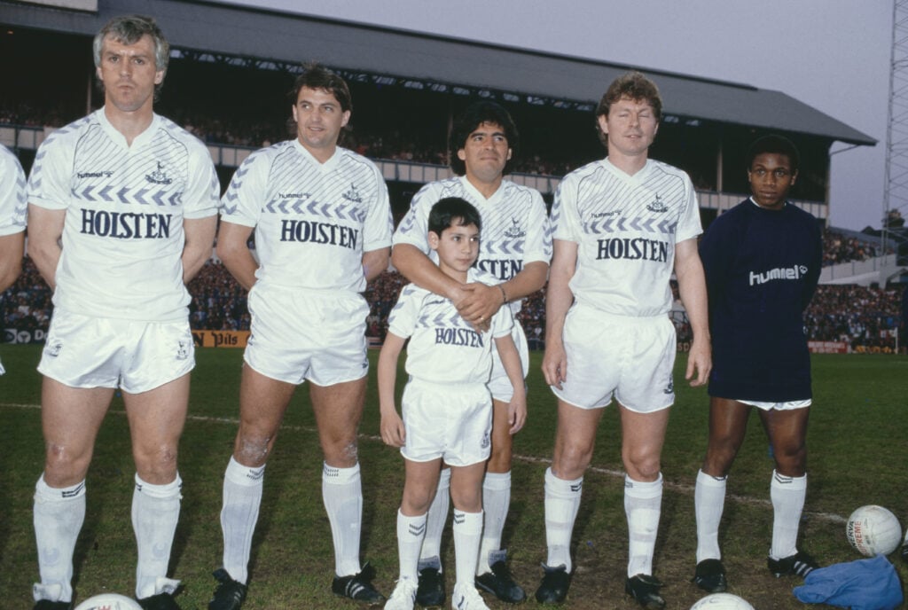 Diego Maradona Ossie Ardiles Testimonial Tottenham Hotspur 1986