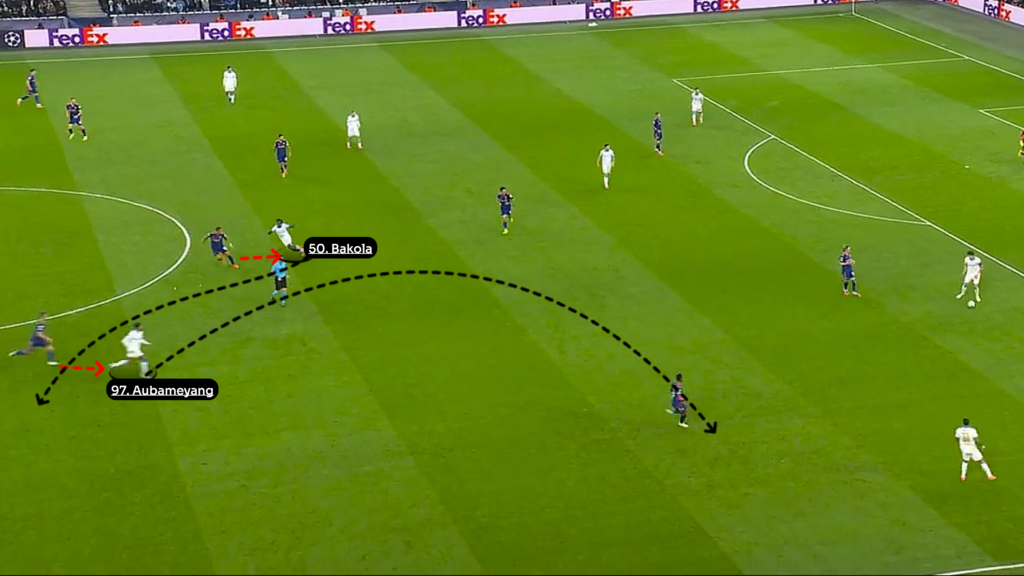 Marseille tactical analysis. How Tottenham coach Roberto De Zerbi uses his striker.