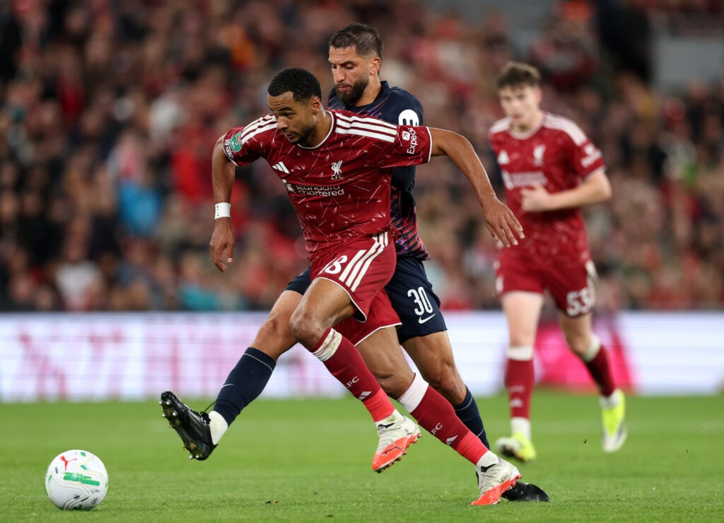 Liverpool v Tottenham Hotspur - Carabao Cup Third Round - Rodrigo Bentancur