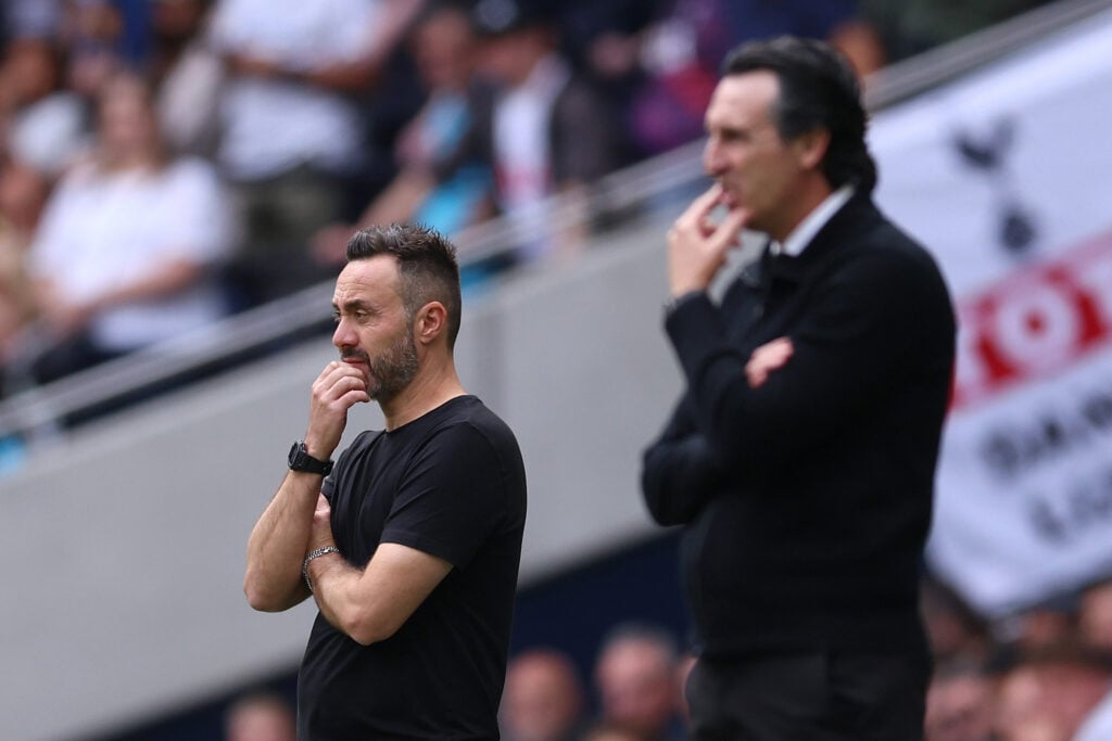 Tottenham Hotspur v Aston Villa FC - Premier League 2026/27 - Unai Emery and Roberto De Zerbi
