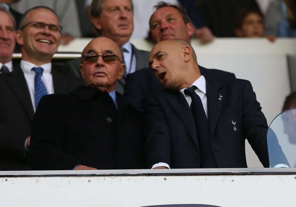 Former Tottenham chairman Daniel Levy and Joe Lewis