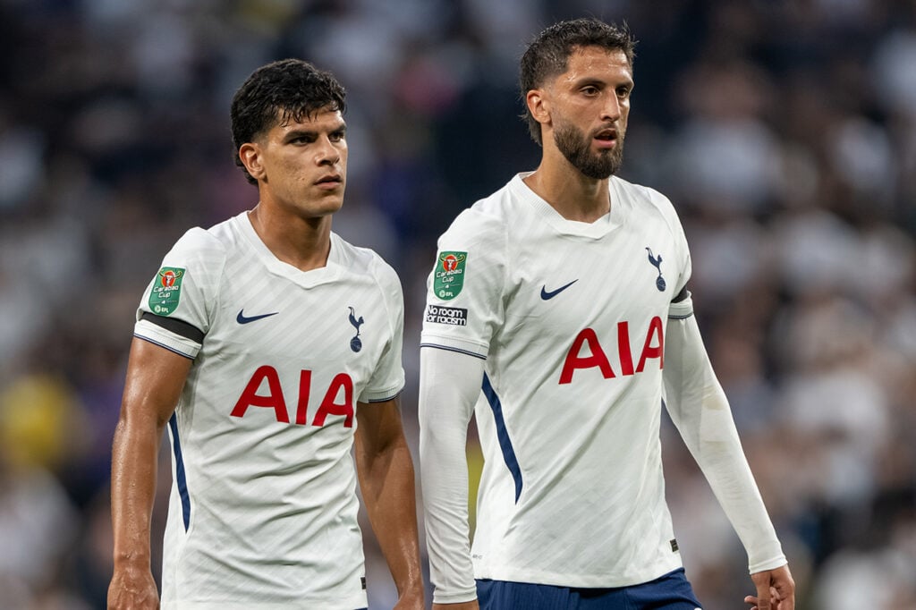 Mateus Fernandes and Rodrigo Bentancur Tottenham