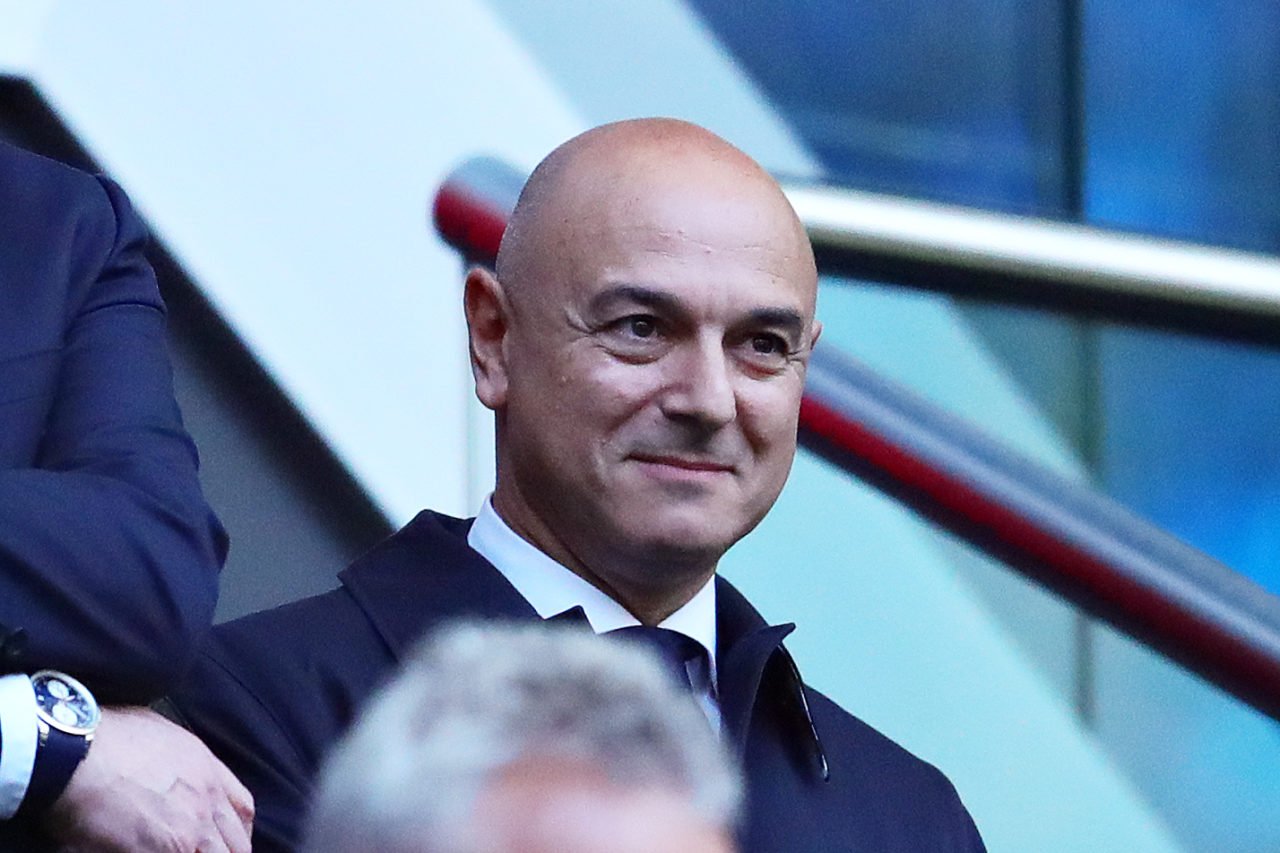 Daniel Levy looks on during a Spurs fixture