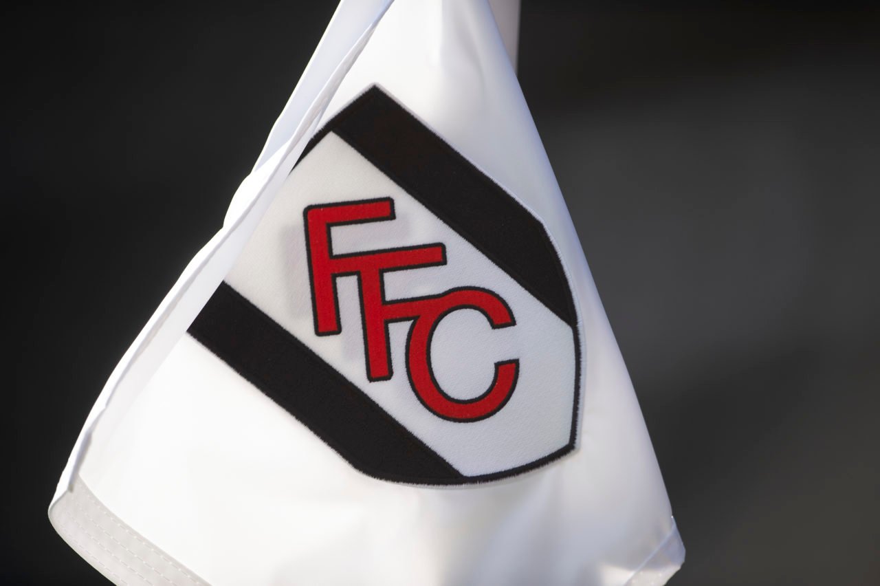 Fulham FC club badge on the corner flag