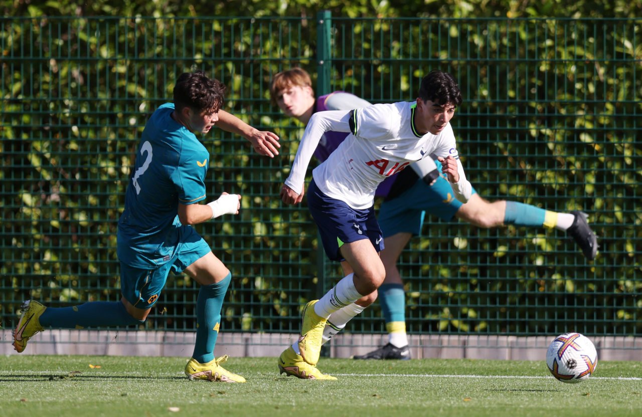 Oliver Irow in action for Spurs