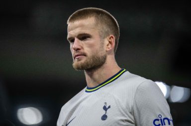 Eric Dier looks on during a Spurs match