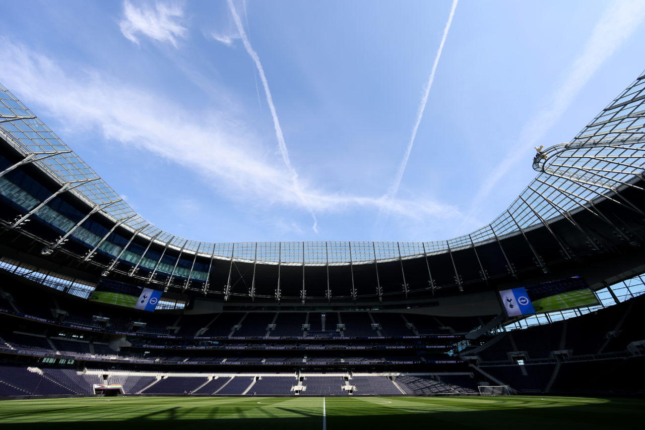 A view inside the Tottenham Hotspur Stadium