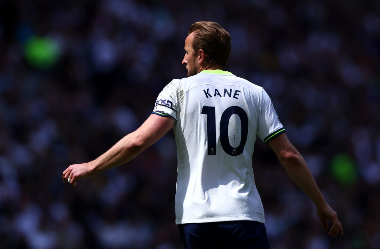 Harry Kane of Tottenham Hotspur during the Premier League match between Tottenham Hotspur and Brentford