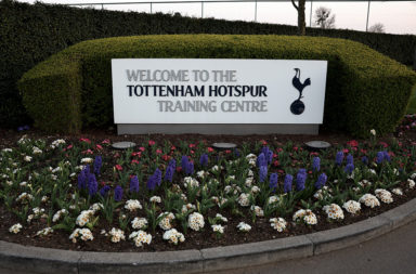 The outside of Hotspur Way training ground